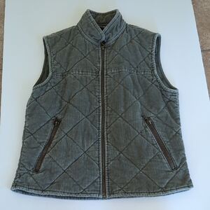 Eddie Bauer Gray Quilted Vest